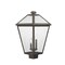 Z-Lite Talbot 3 Light Outdoor Post Mount Fixture, Oil Rubbed Bronze And Seedy 579PHXLS-ORB - alternate 5